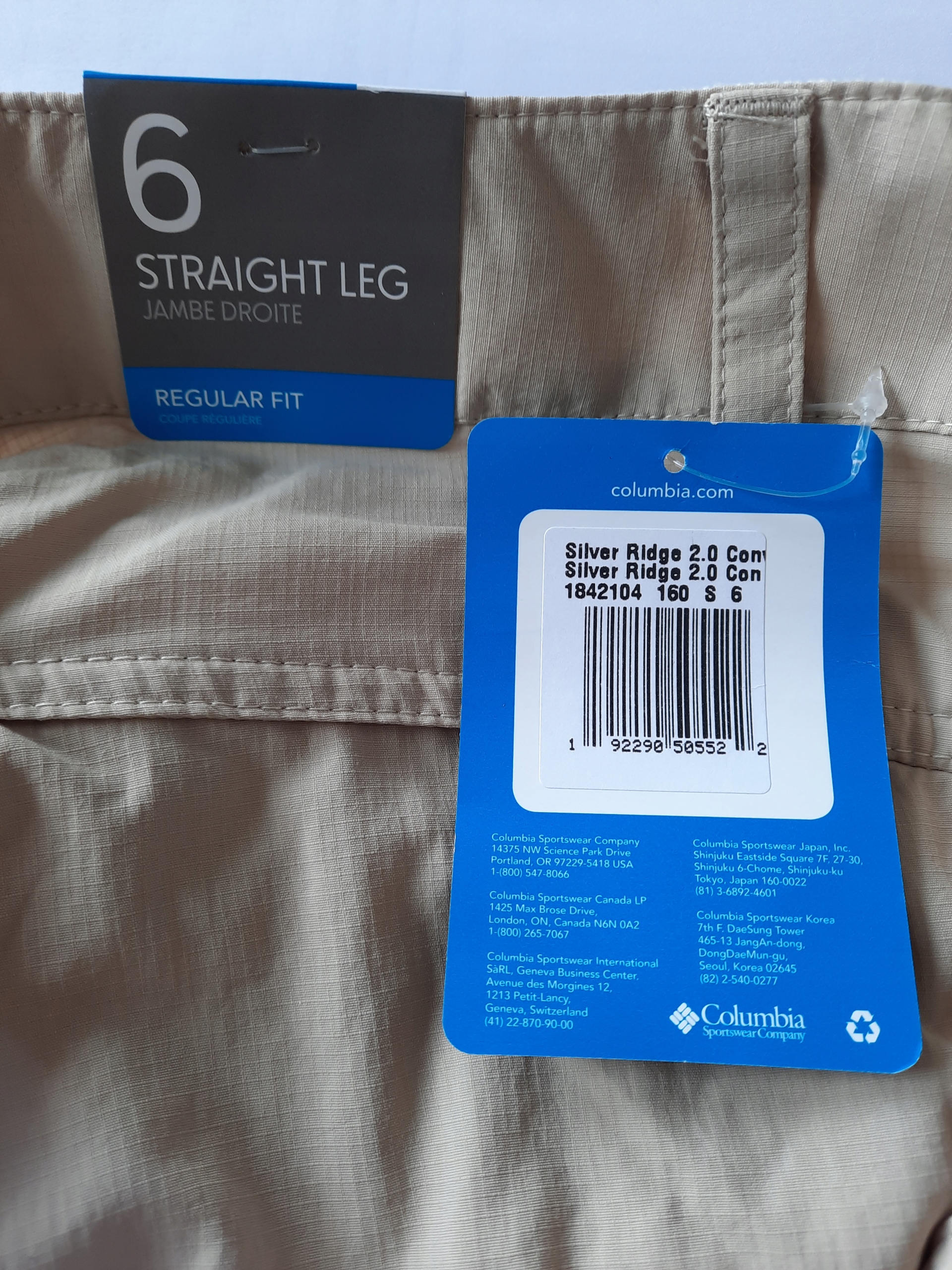 Spodnie trekkingowe męskie Columbia Silver Ridge 38 X5B74 Kolor dominujący beże i brązy