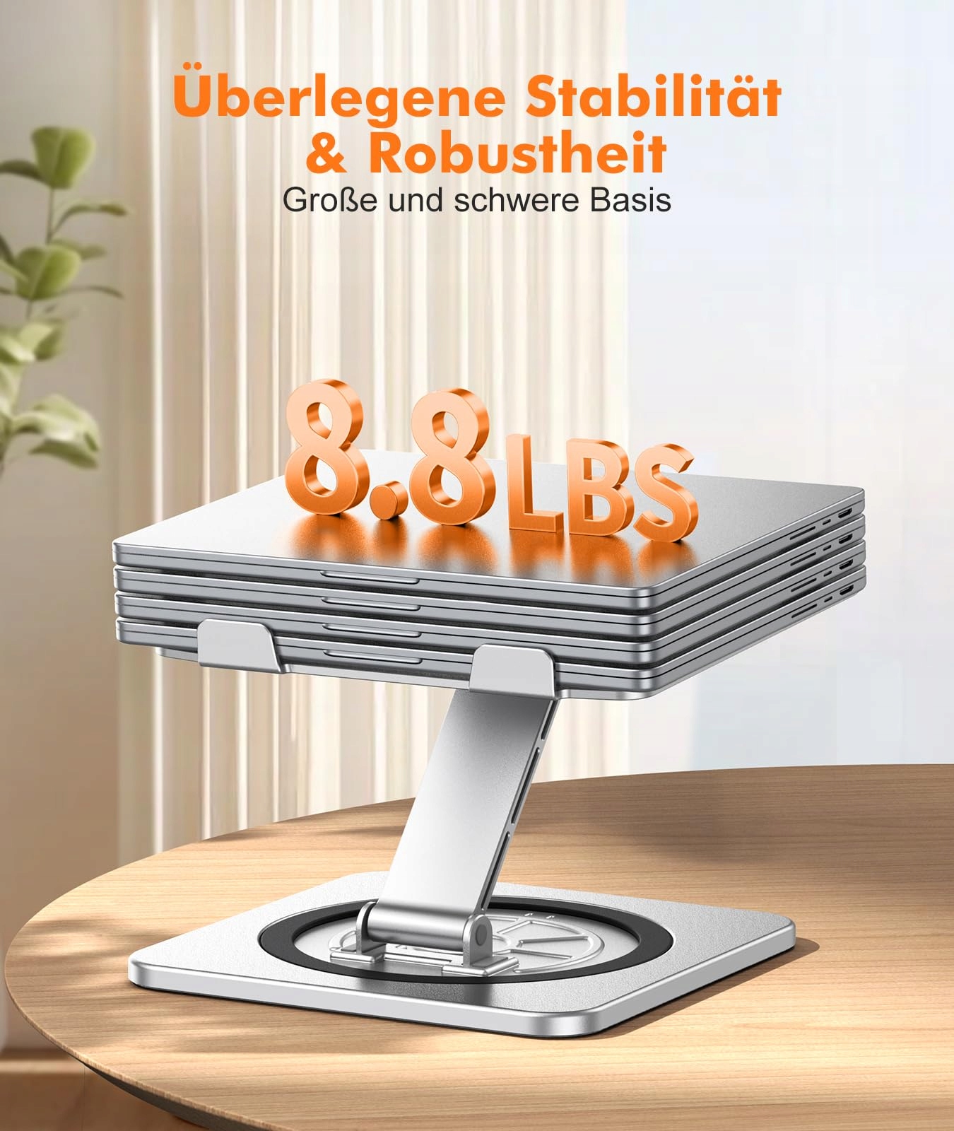 EOIWUY Stojak Na Laptopa Regulowany Ergonomiczny Wentylowany — miniatura 3