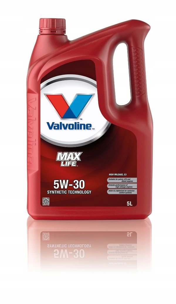 

Valvoline 5W30 5L. Maxlife C3 Silnikowy Olej Synte