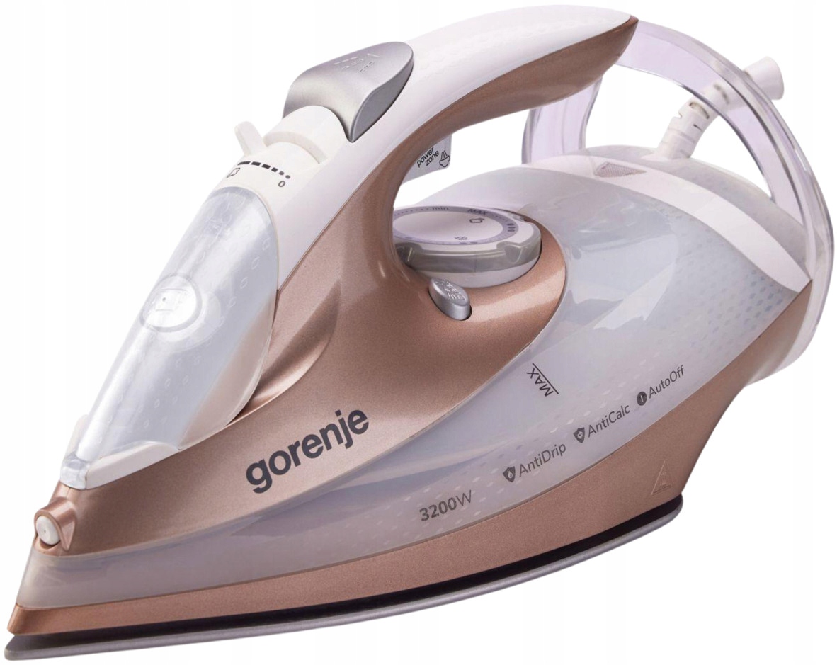 Żelazko parowe Gorenje SIH3200WR 3200W Blokada Kapania Ceramiczna Stopa