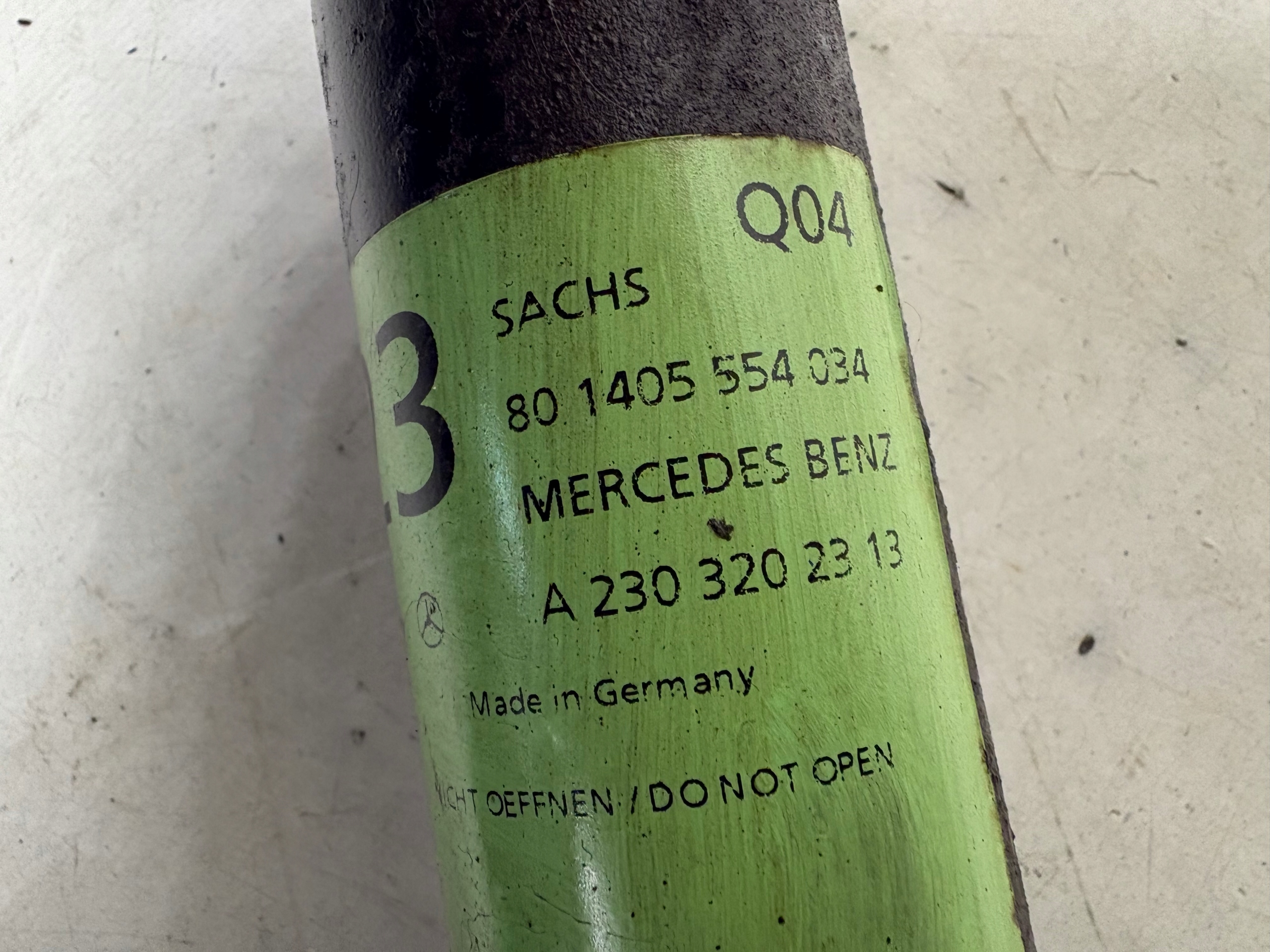 shock absorber rear part left MERCEDES SL R230 W230