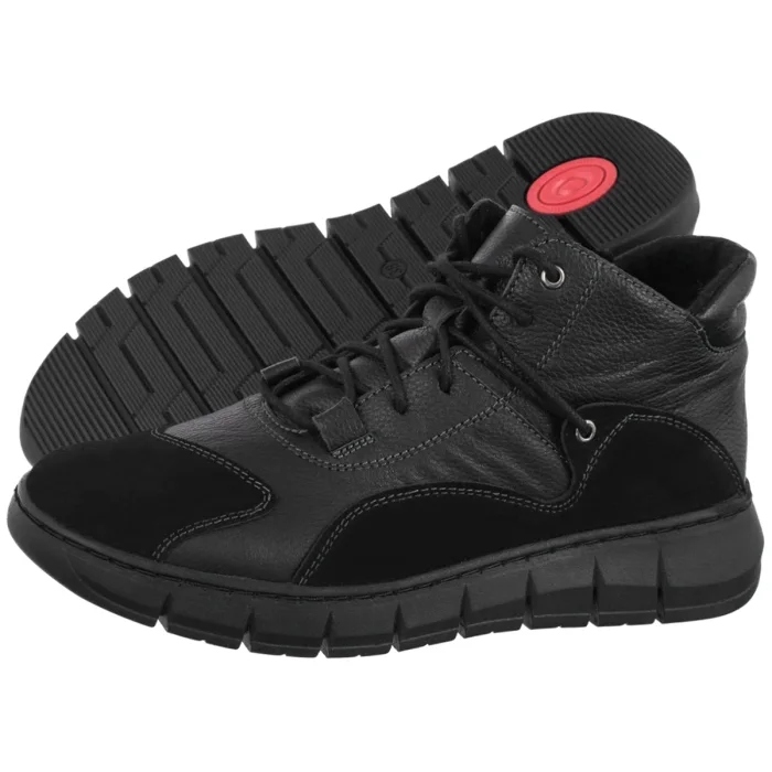 Dámské Kožené Kotníkové Boty Helios Černé 799 0112.0111 Black