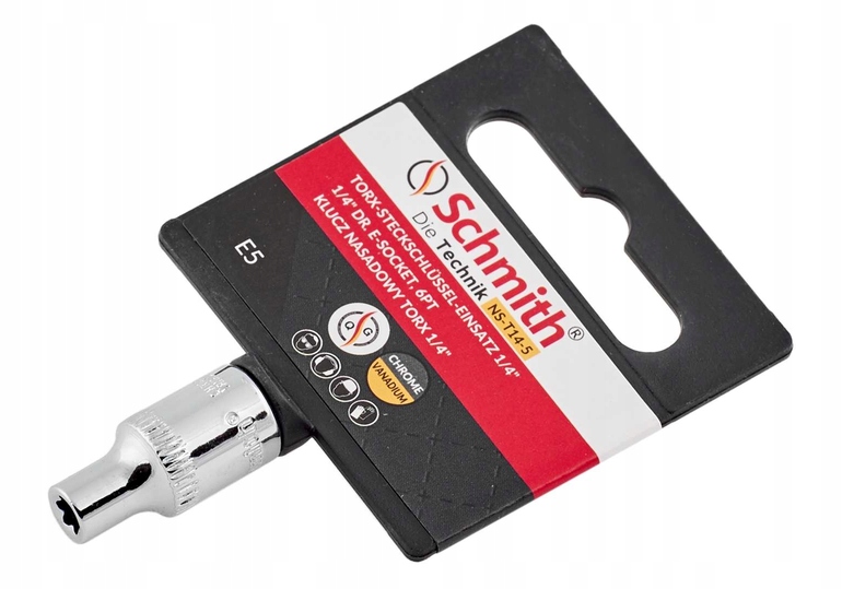KLUCZ NASADOWY TORX 1/4'' E6 SCHMITH