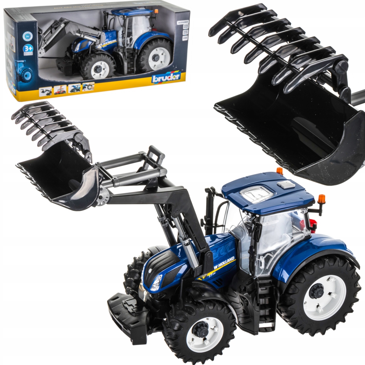 

Ciągnik Bruder New Holland T7.315 1:16 Ładowacz