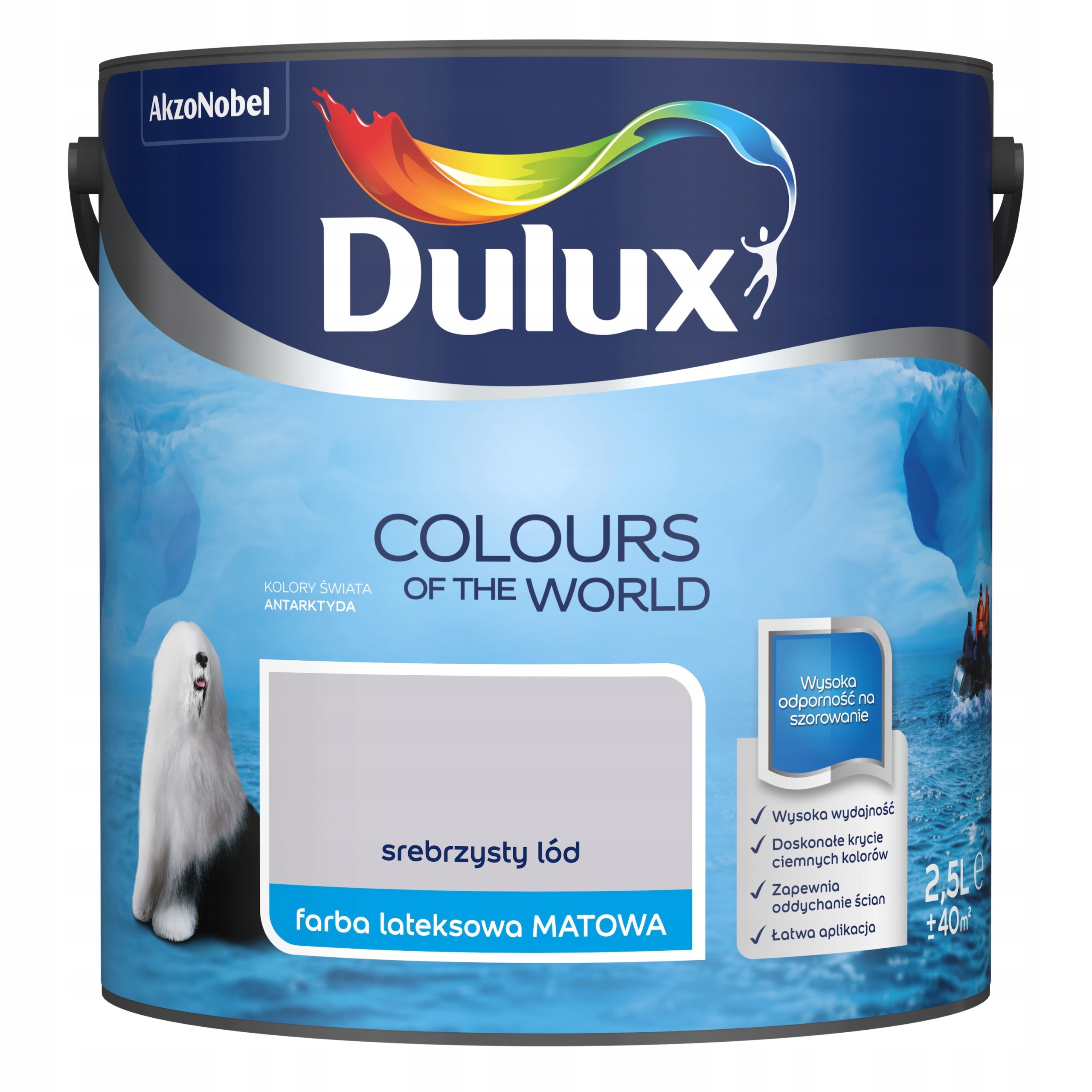 Dulux Barvy Světa Stříbrný Led 5 l