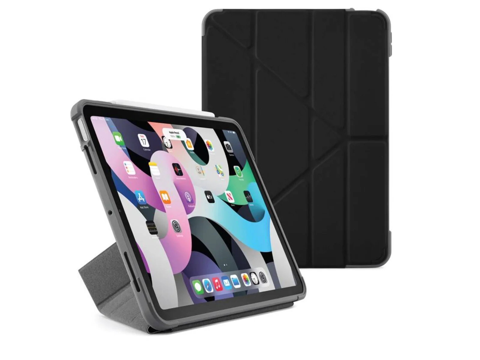 Obal na iPad Air 10.9" (2020) Pipetto Origami Shield černý