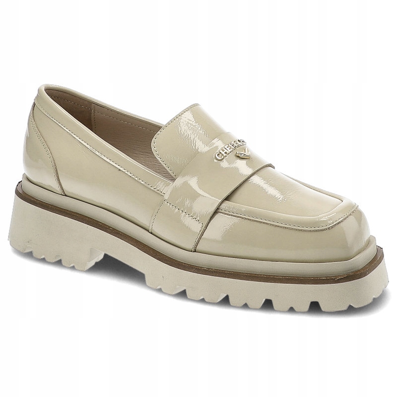 Béžové dámské polobotky Chebello Elegantní obuv