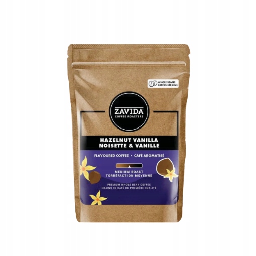 Zavida Hazelnut Vanilla – káva zrnková káva 340 g