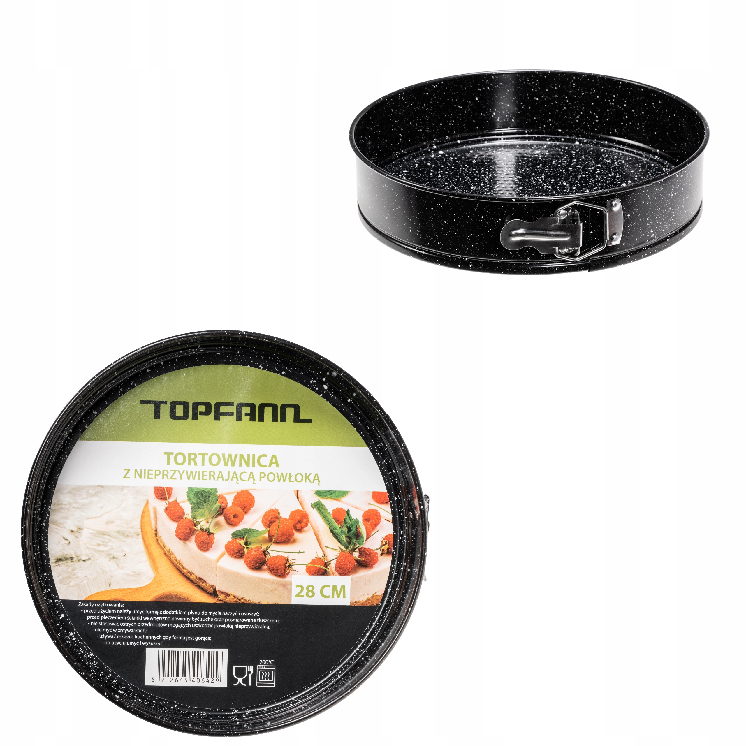 TORTOWNICA OKRĄGŁA 28 CM TOPFANN DNO WYJMOWANE