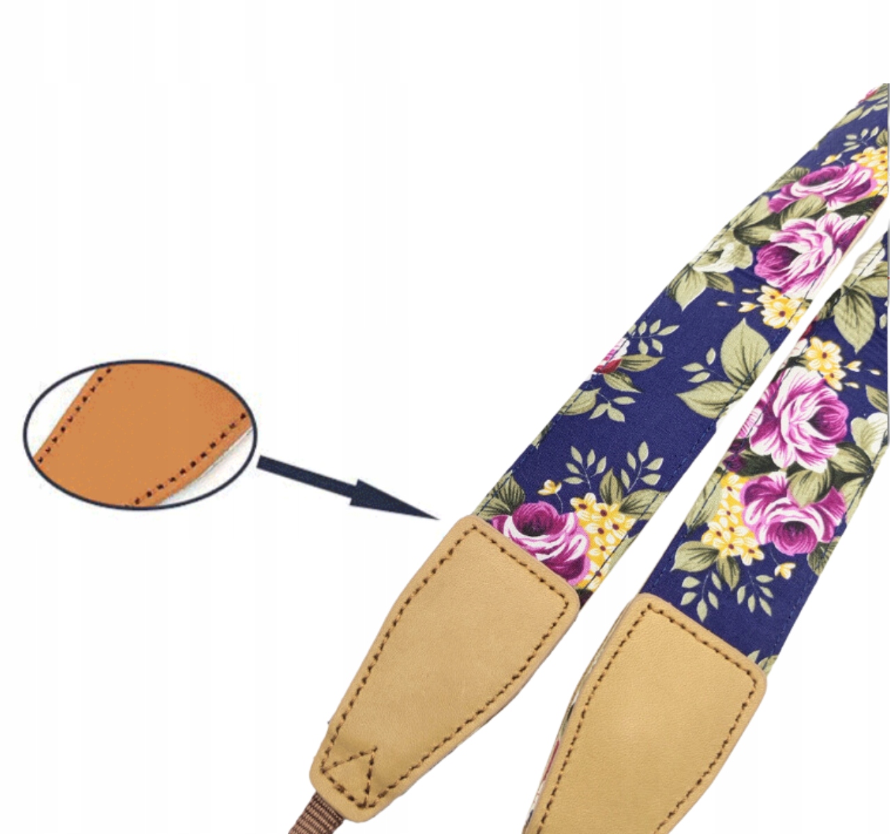 PASEK DO APARATU KAMERY NIKON CANON SONY DŁUGI REGULOWANY 115 CM Kolor wielokolorowy