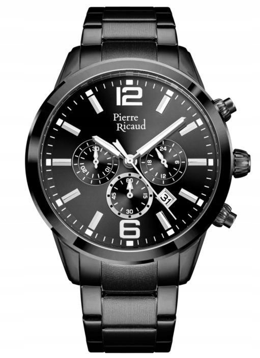 Nové Originální Pánské Hodinky Pierre Ricaud P97028.B154CH Chronograf černé