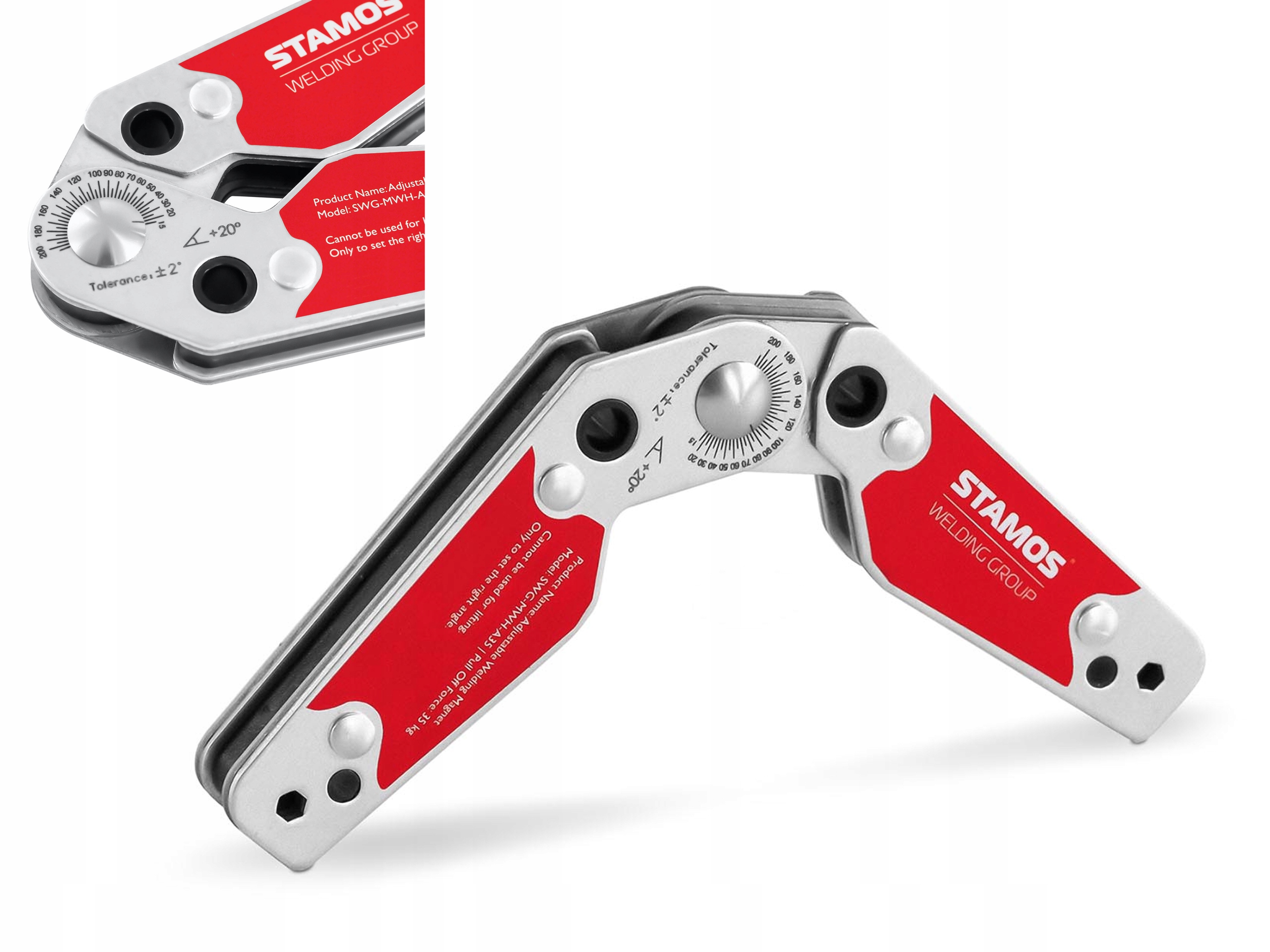 

Kątownik Spawalniczy Magnes Regulowany Stamos 35kg