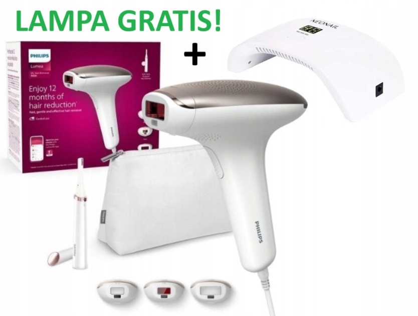 Depilator laserowy Philips Lumea Prestige BRI923 3 Nasadki +lampa +trymer