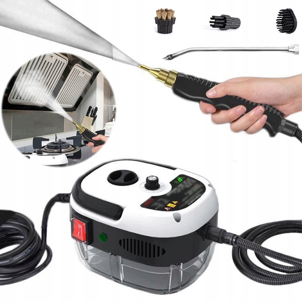 Parní Čistič, Výkonný Parní Čistič 2500 W, Tlakový Čistič, Silné Příslušenství