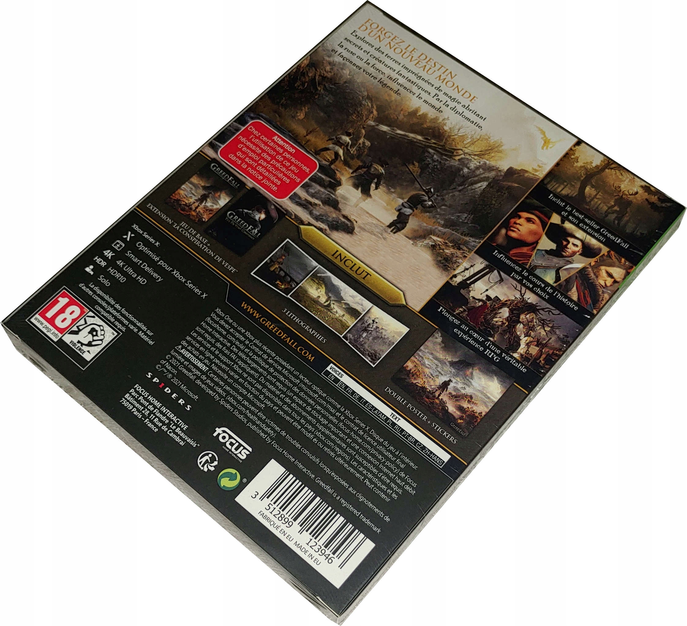 GREEDFALL GOLD EDITION / XBOX / NOWA / PL Stan opakowania oryginalne