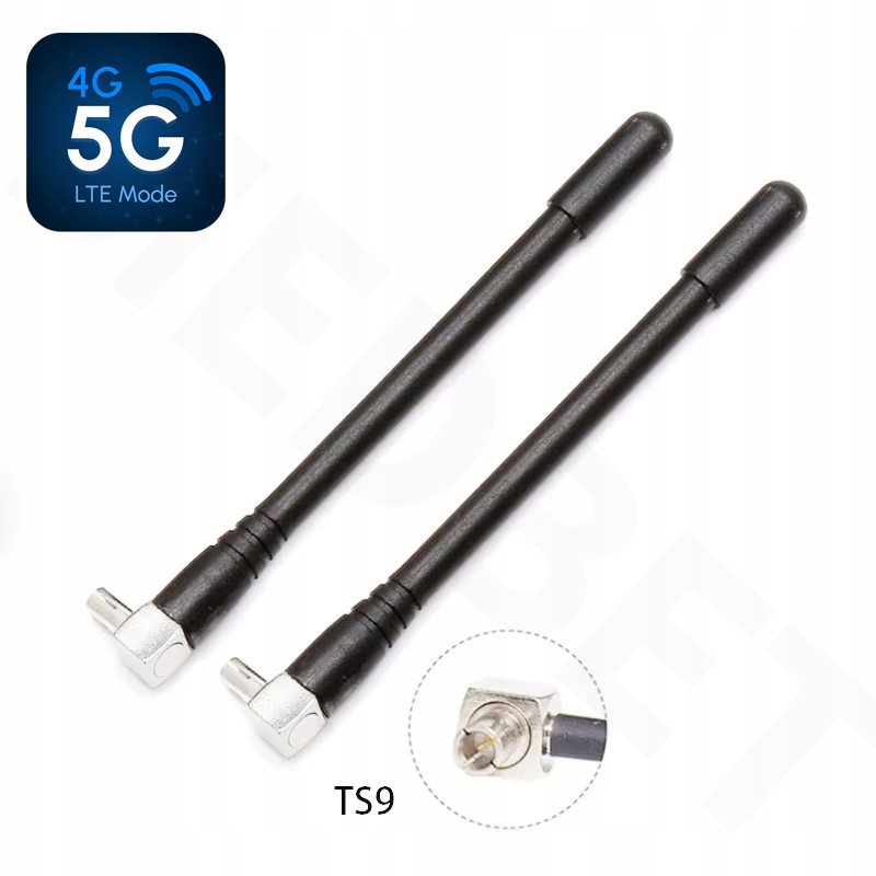 2 x мощные антенны для модемов LTE 3G 4G 5G Wi-Fi 9 dBi TS9 Plug