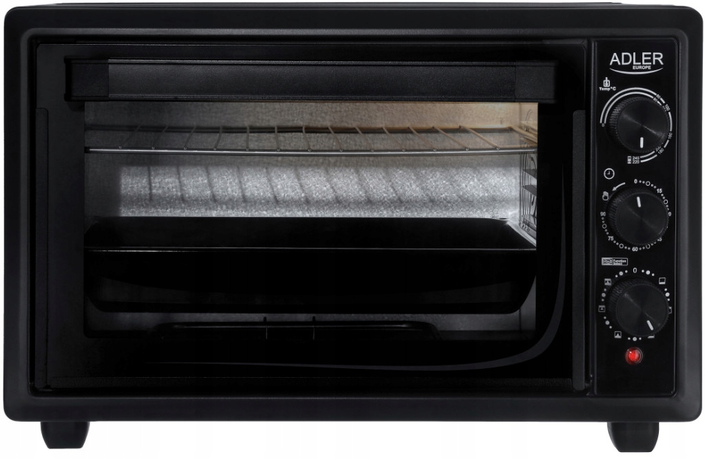 Piekarnik elektryczny Adler Ad 6023 26L 1500W Termoobieg Minutnik Czarny