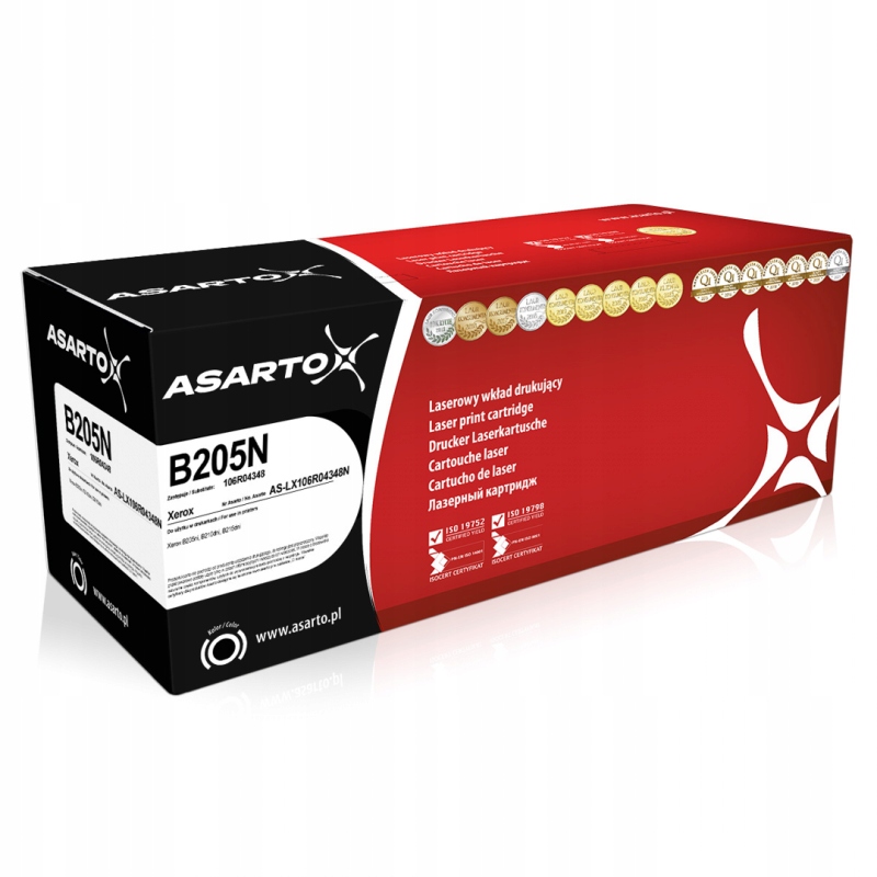Toner Asarto do Xerox B205N 106R04348 3000 str. black B205 B210 B215