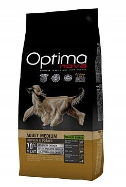 Levně OPTIMAnova Dog Adult Medium Chicken &amp; Potato Gf 12 kg