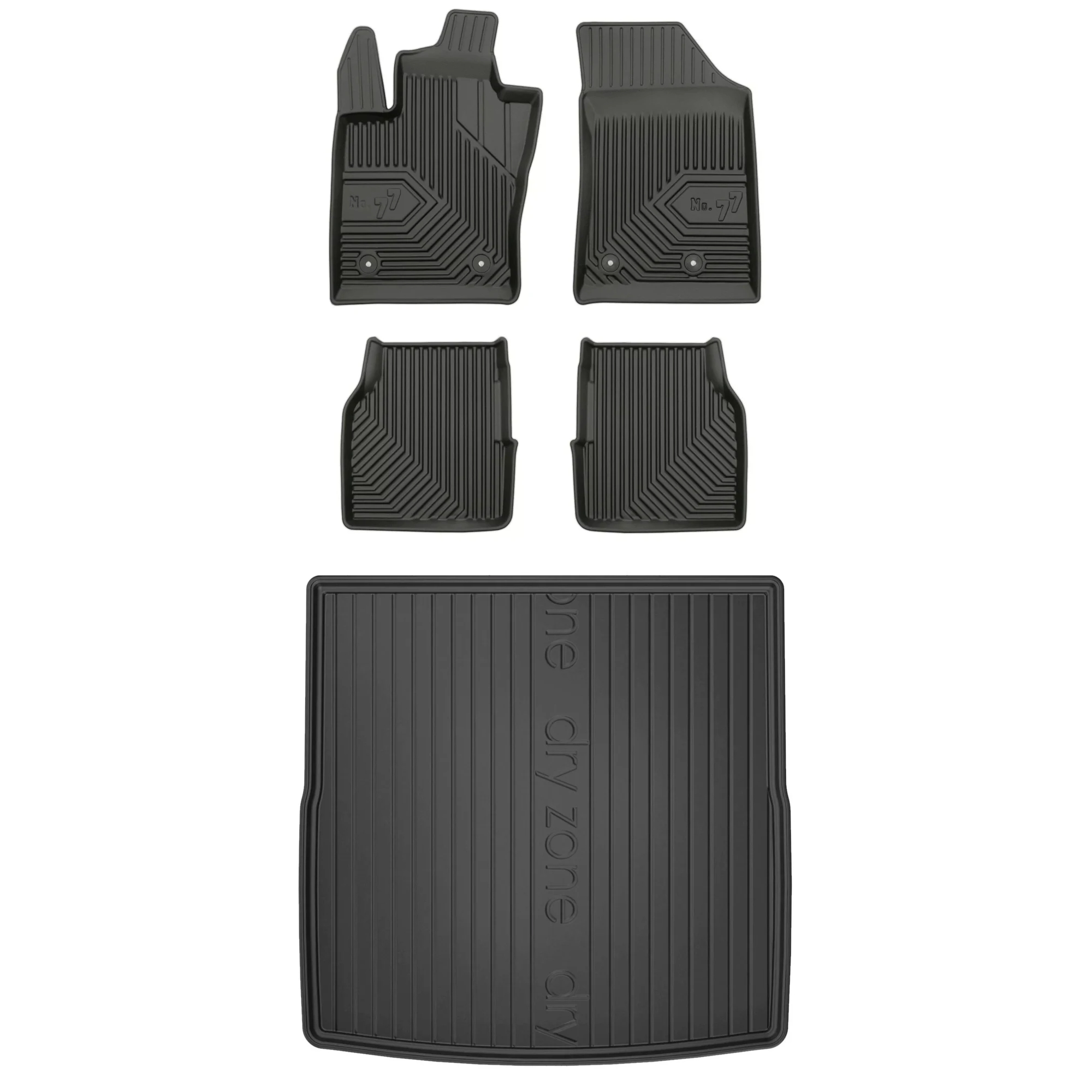 Gumová sada kobercov a rohoží Jeep Compass II od roku 2016