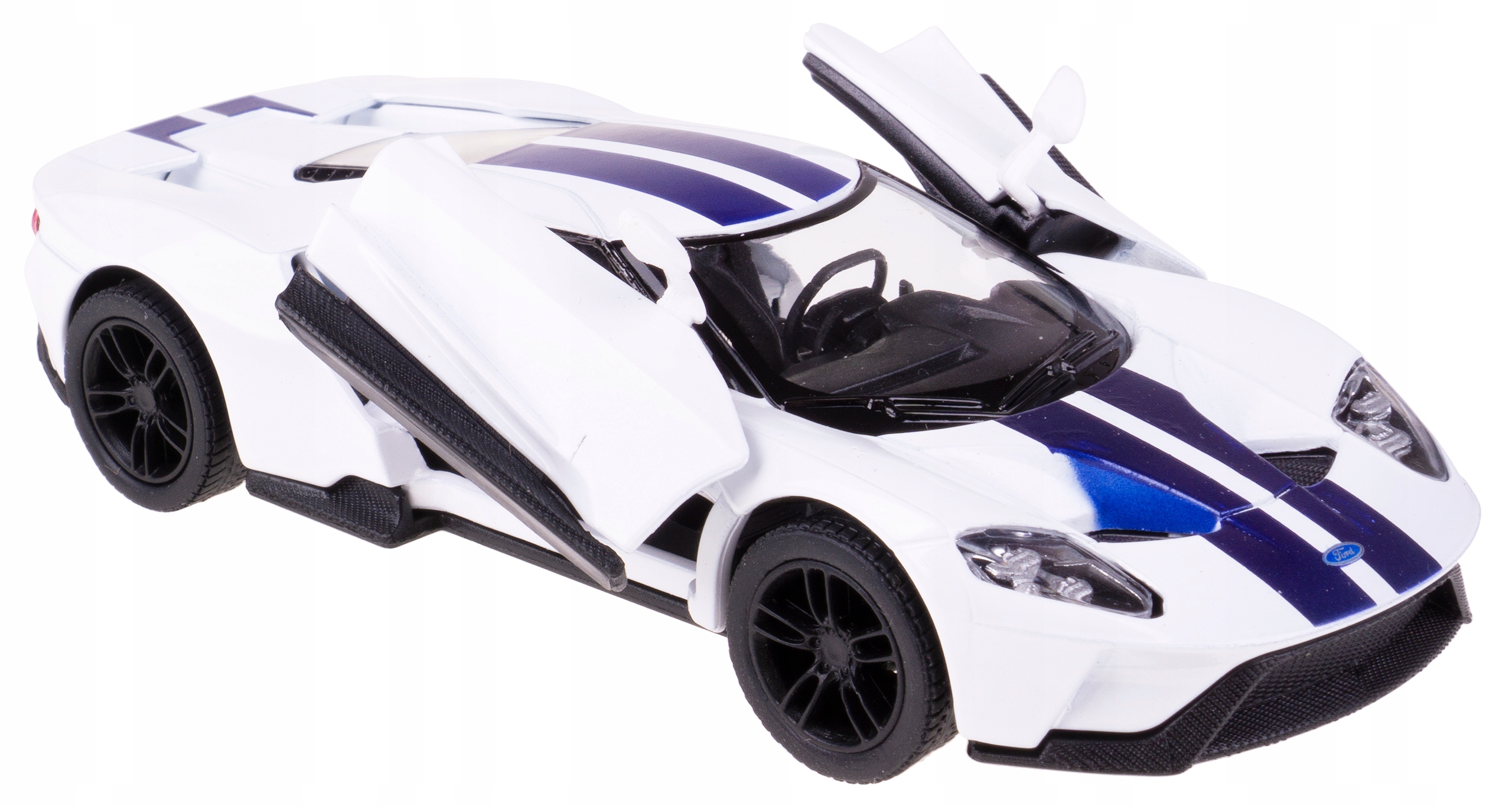 

2017 Ford Gt Kinsmart Model Metalowy 1:38 Biały