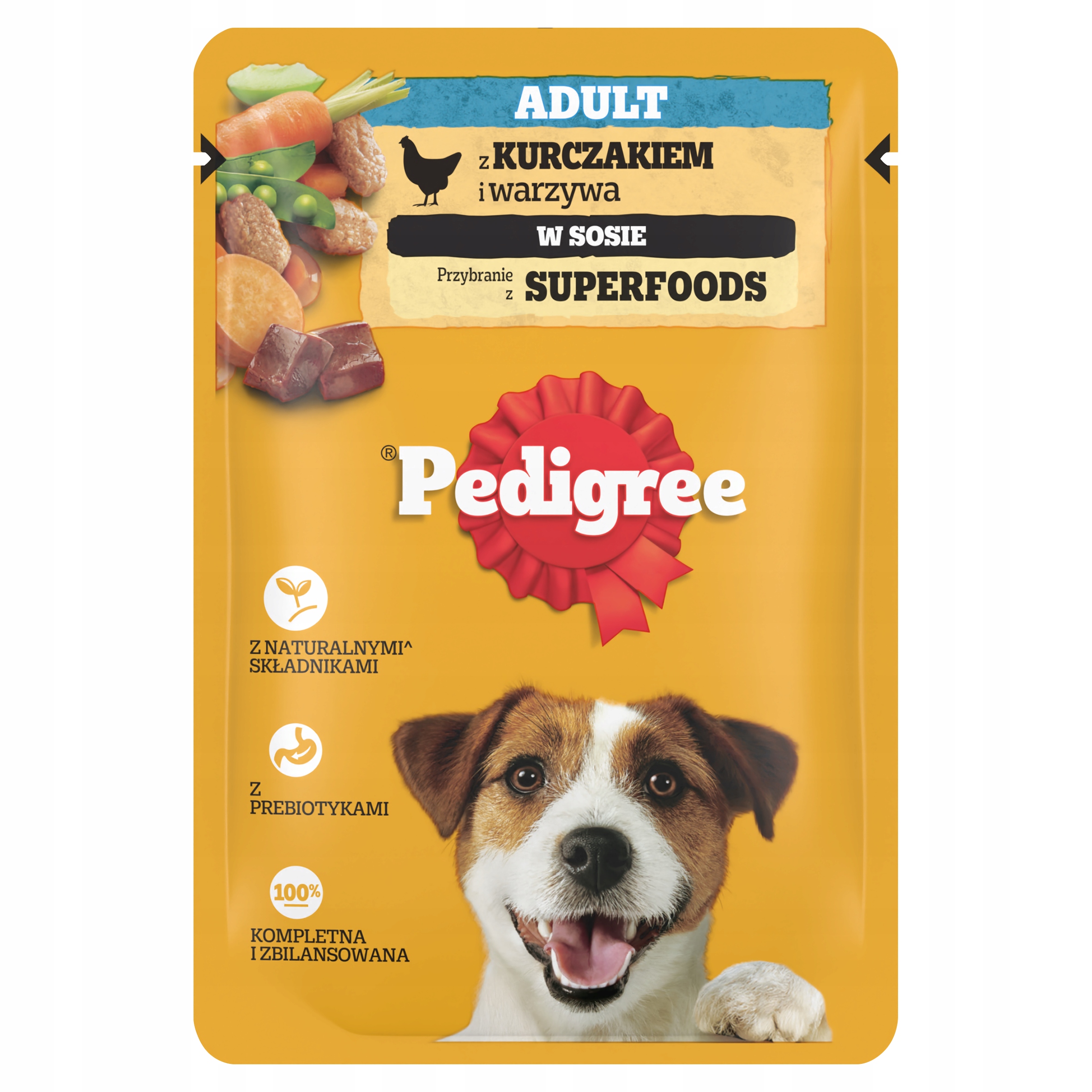 Krmivo pro psy Pedigree Adukt Příchuť Kuře v omáčce 100 g 24 ks