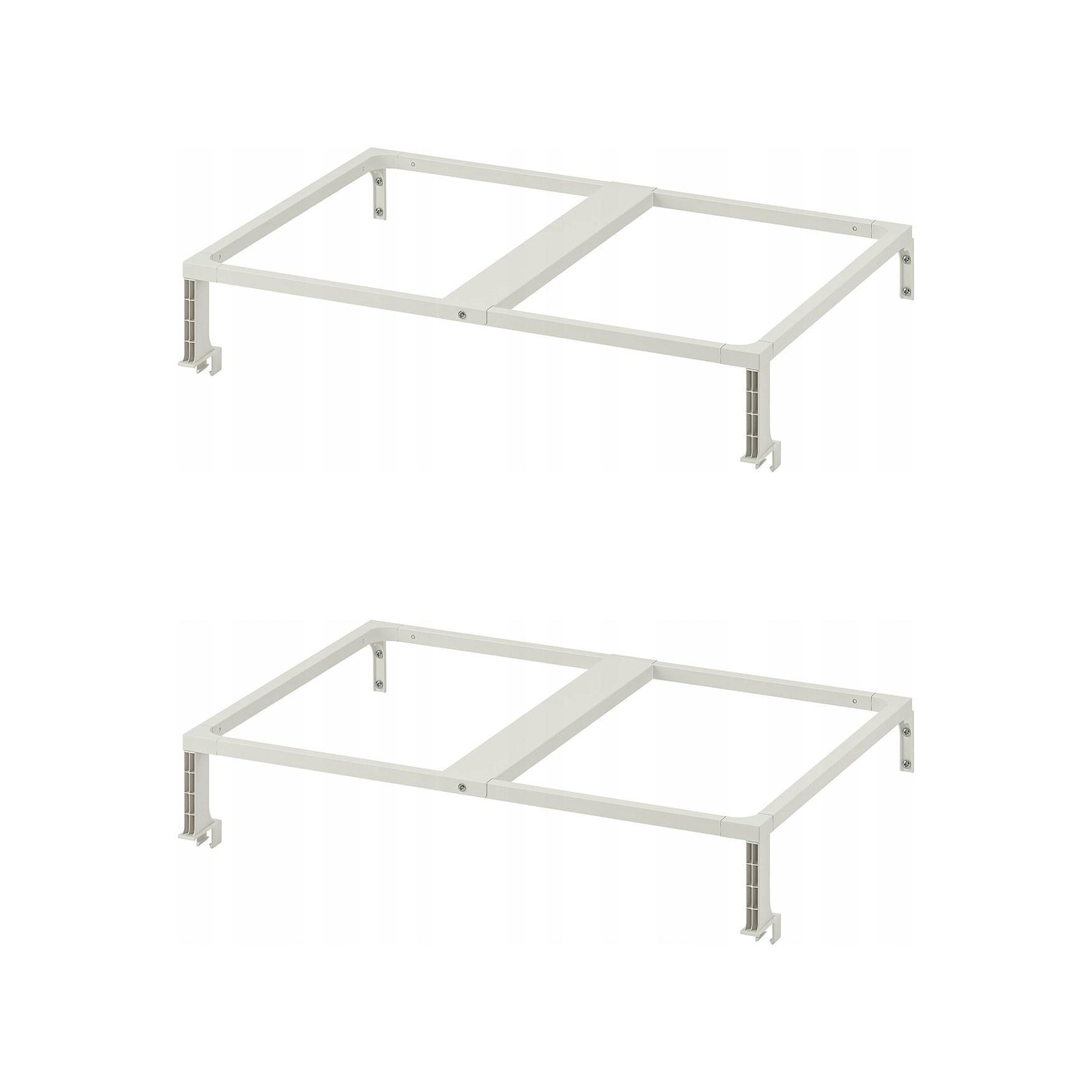 2 ks Rámová vložka do koše na tříděný odpad Hallbar bílá 60 cm