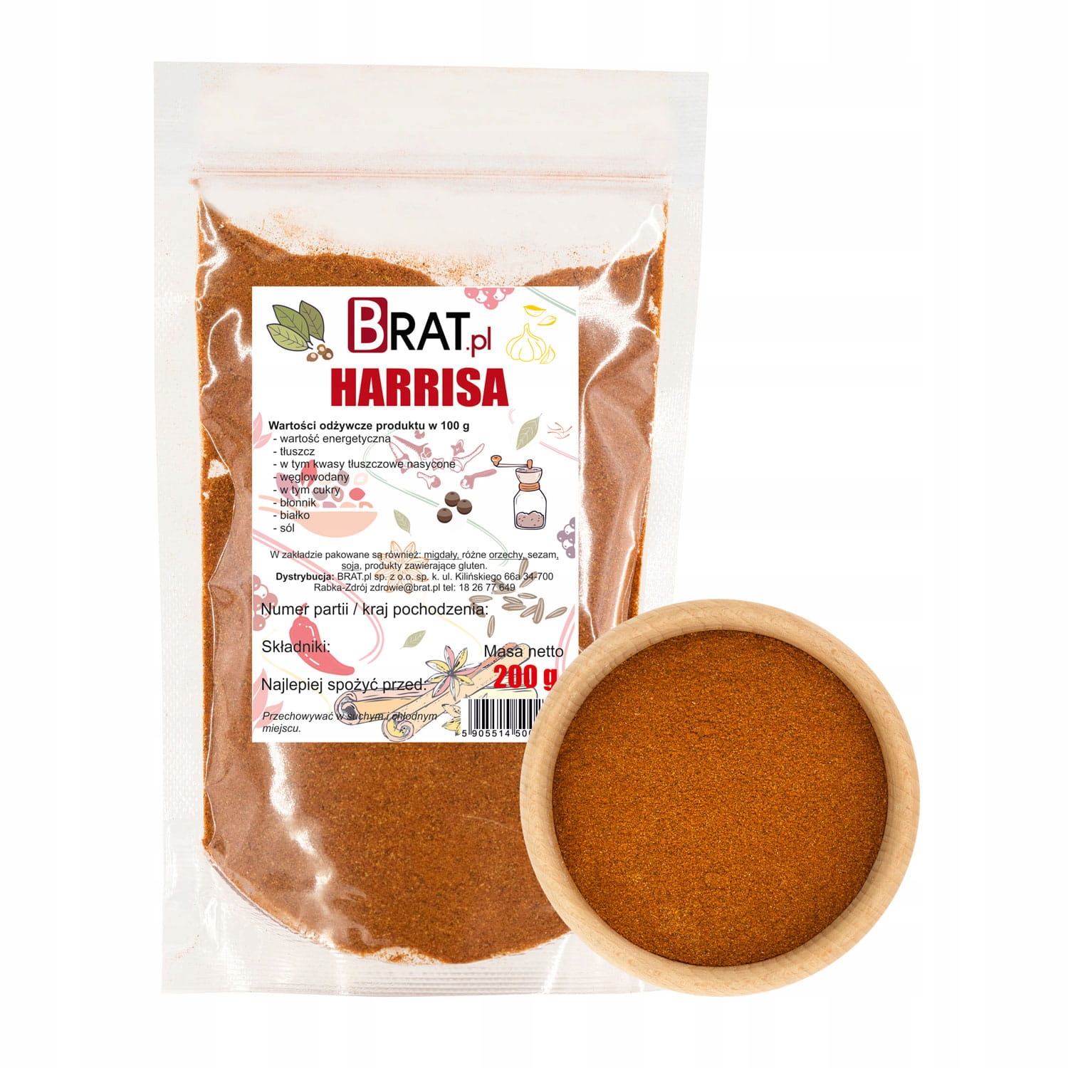 5 x Brat Harrisa Směs koření 200 g