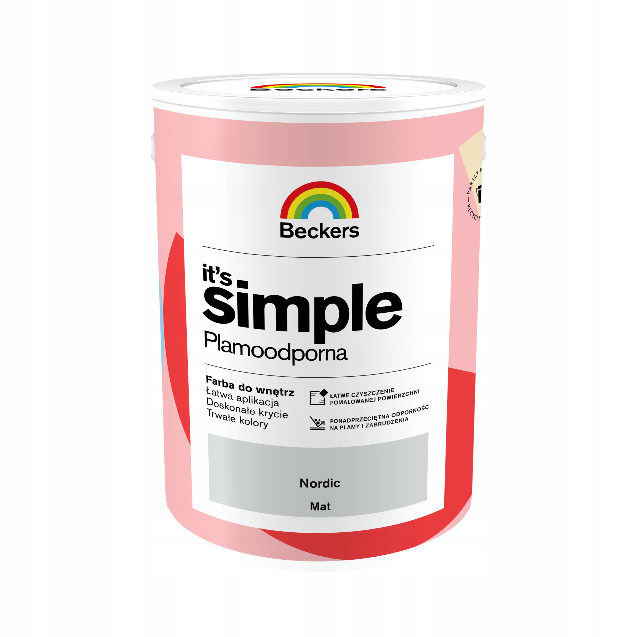 Beckers It's Simple Barva Odolná Proti Skvrnám Nordic 5L