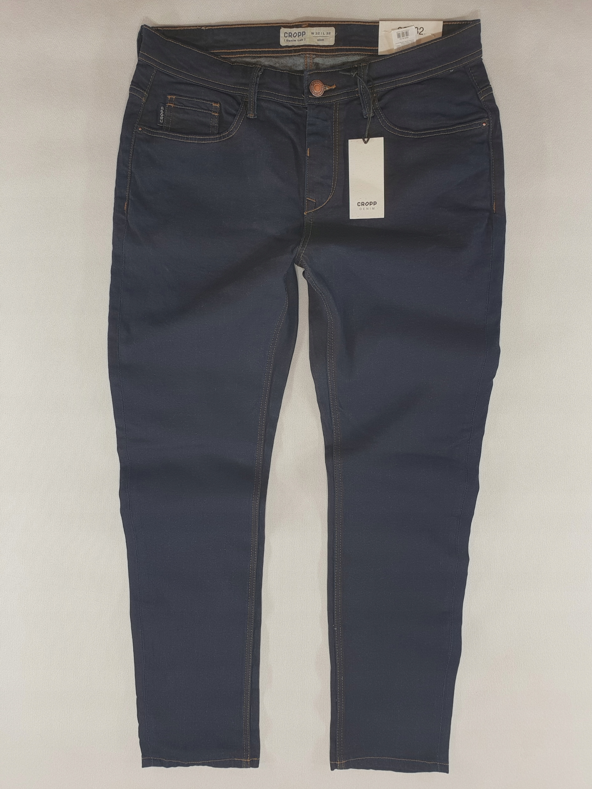 CROPP džínsové pánske nohavice intensive blue dark slim W32L32 86cm