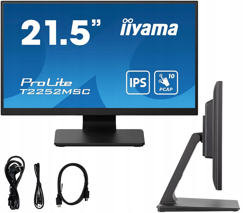 Monitor dotykowy iiyama ProLite T2252MSC-B2 22 Full Hd Led Ips /hdmi, Dp/