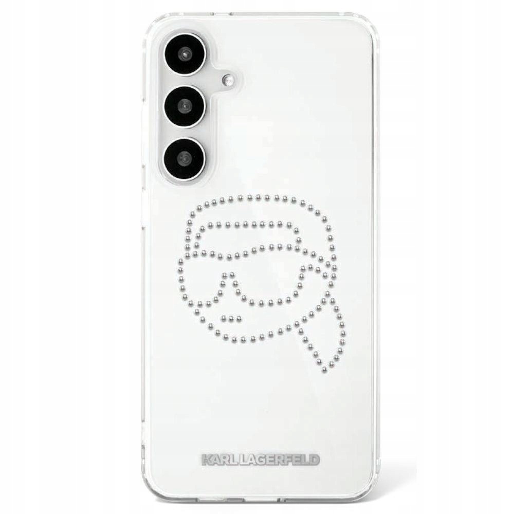 Etui Karl Lagerfeld Rhinestones Karl Head Logo do Samsung Galaxy S25 przezr