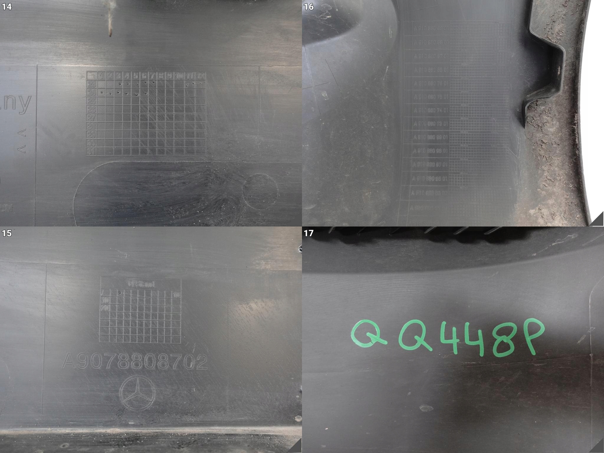 MERCEDES SPRINTER W907 W910 18- bumper BUMPER grid front A9078808702