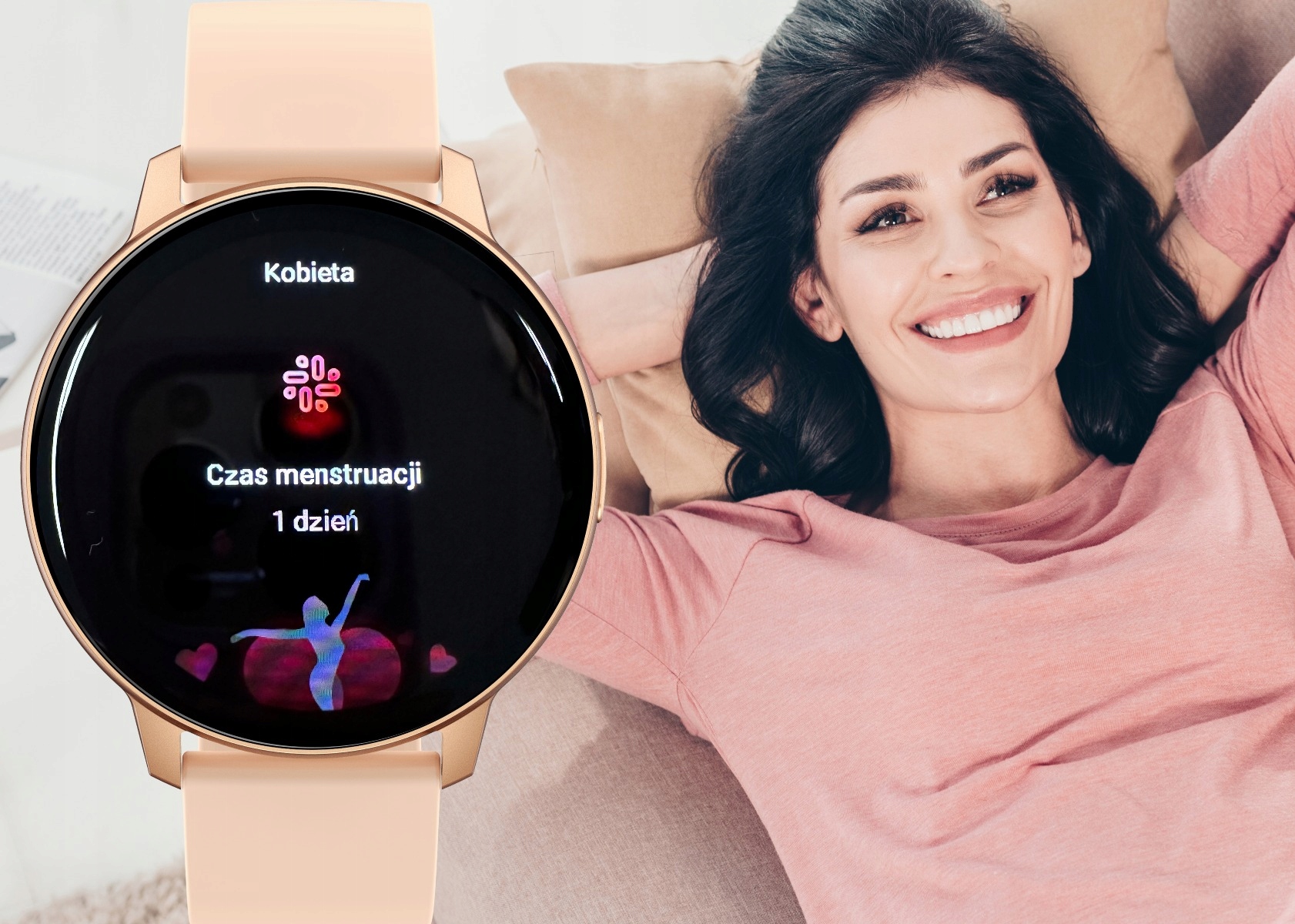 SMARTWATCH ZEGAREK DAMSKI POLSKIE MENU ROZMOWY SPORT PULS 2 PASKI AMOLED Rodzaj smartwatch