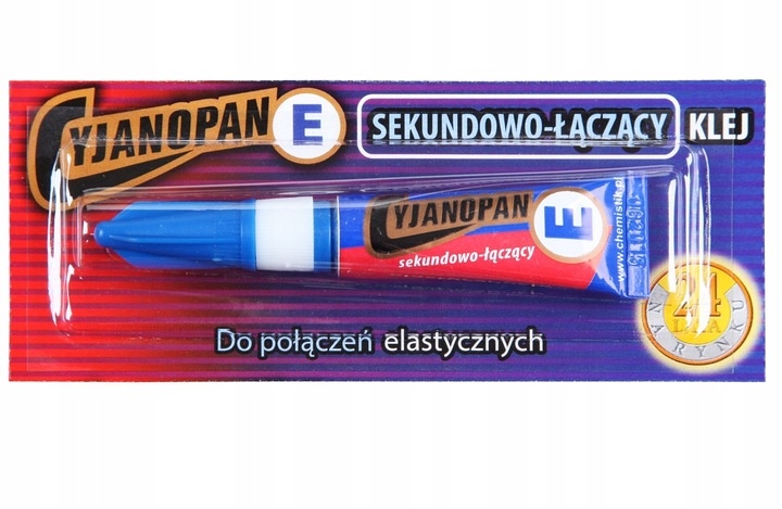 1x Klej cyjanoakrylowy Cyjanopan E 2 g
