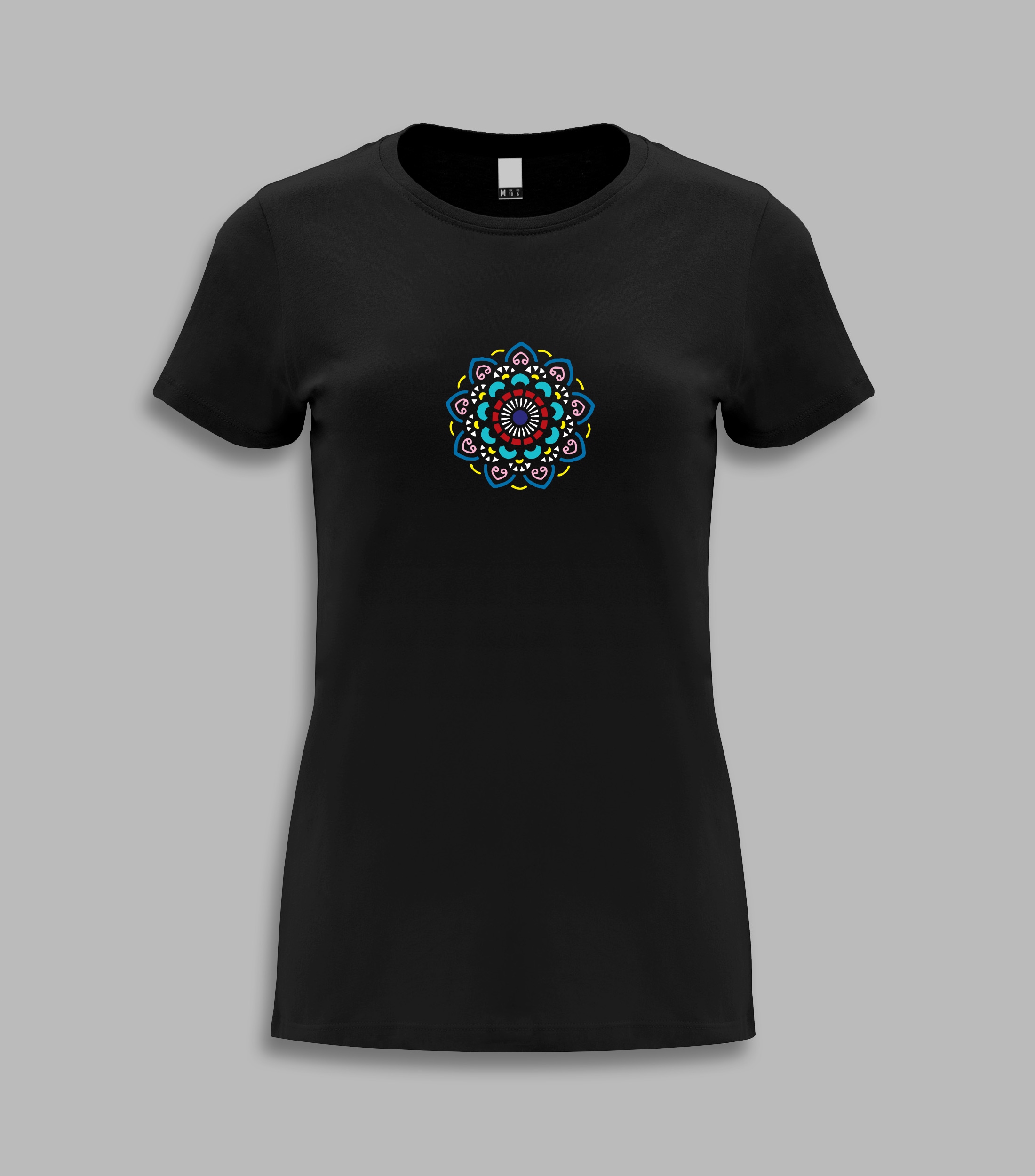 Koszulka t-shirt mandala Czarny S