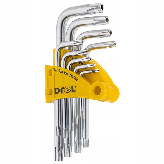 

Komplet kluczy torx z otworem Drel 1,5-10mm 9szt