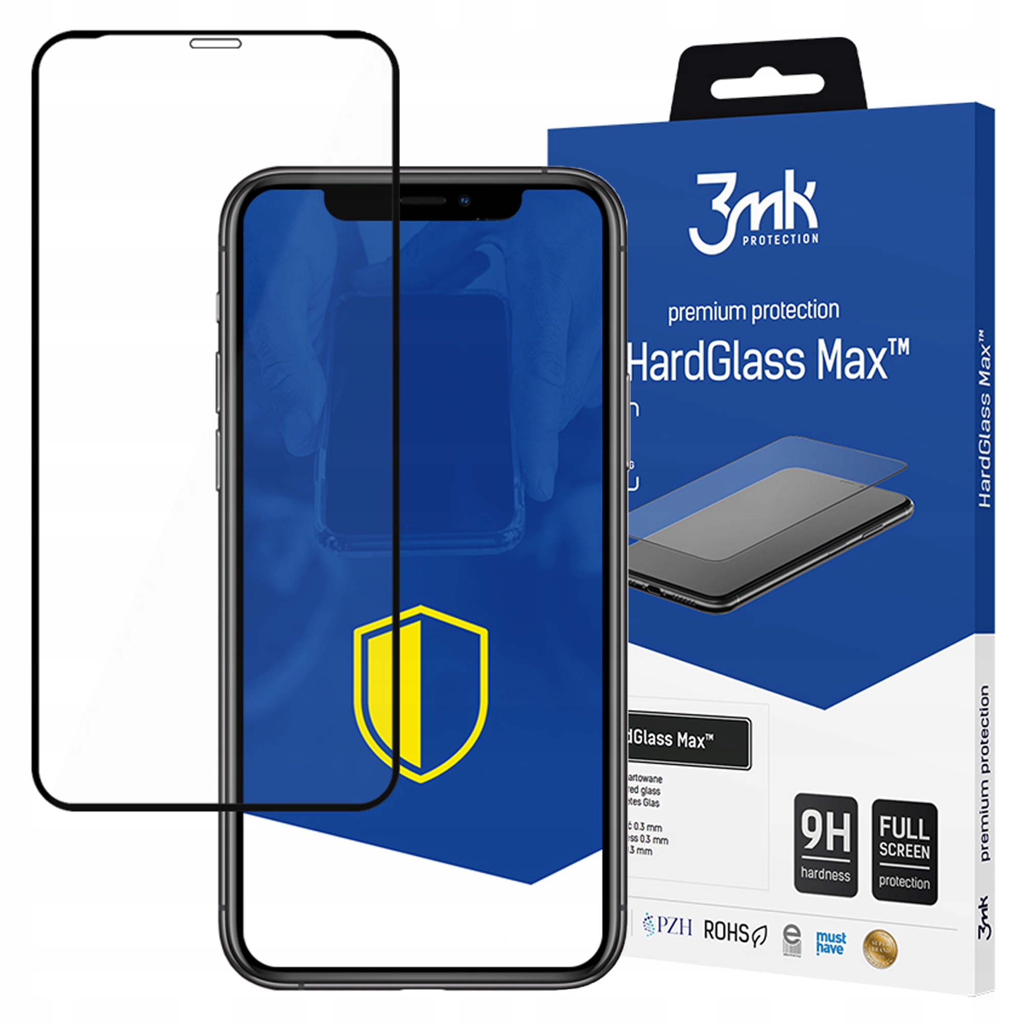 3MK Hardglass Do Apple Iphone X Szkło Hartowane Ochronne Z Pełną Ochroną