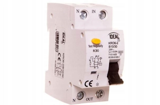 Proudový spínač s nadproudovým členem 2P 10A B 0,3A Kanlux