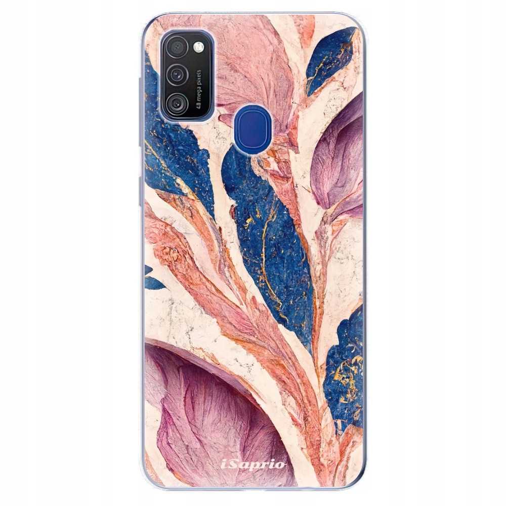 Silikonowe etui iSaprio Purple Leaves do Samsung Galaxy M21