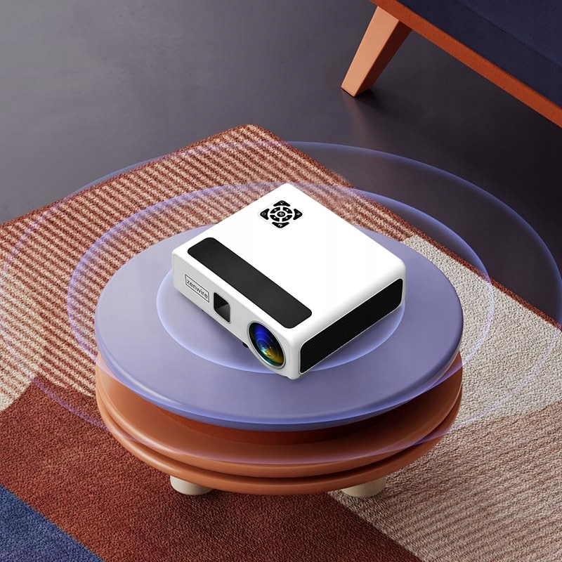 Rzutnik Projektor LED WiFi Android TV FULL HD 4K 24000lm 800 ansi Autofocus Wbudowane głośniki tak