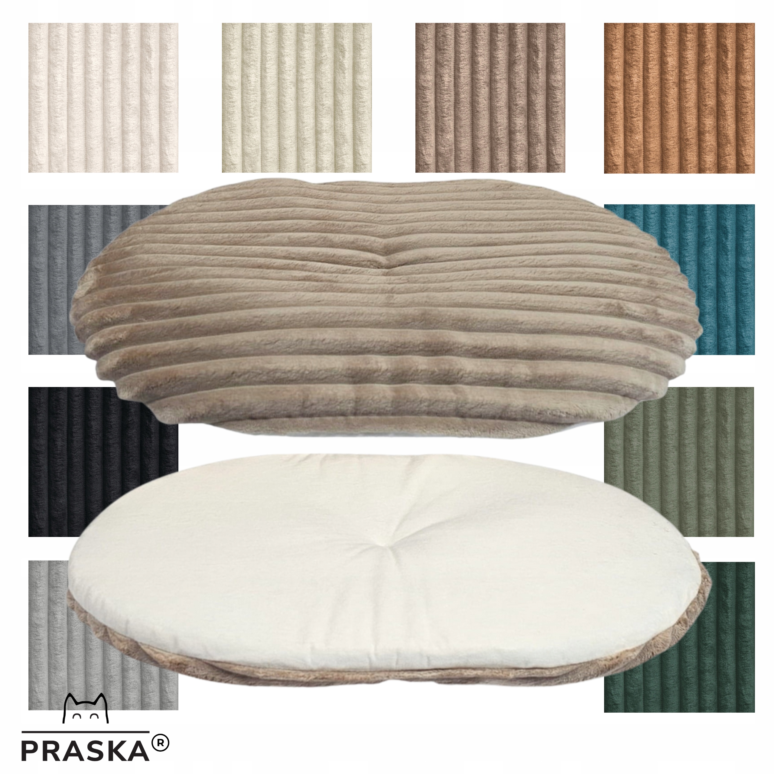 Levně Pražská Polštář do pelíšku pro pro kočky psa Hugo 50x35 cm Barvy