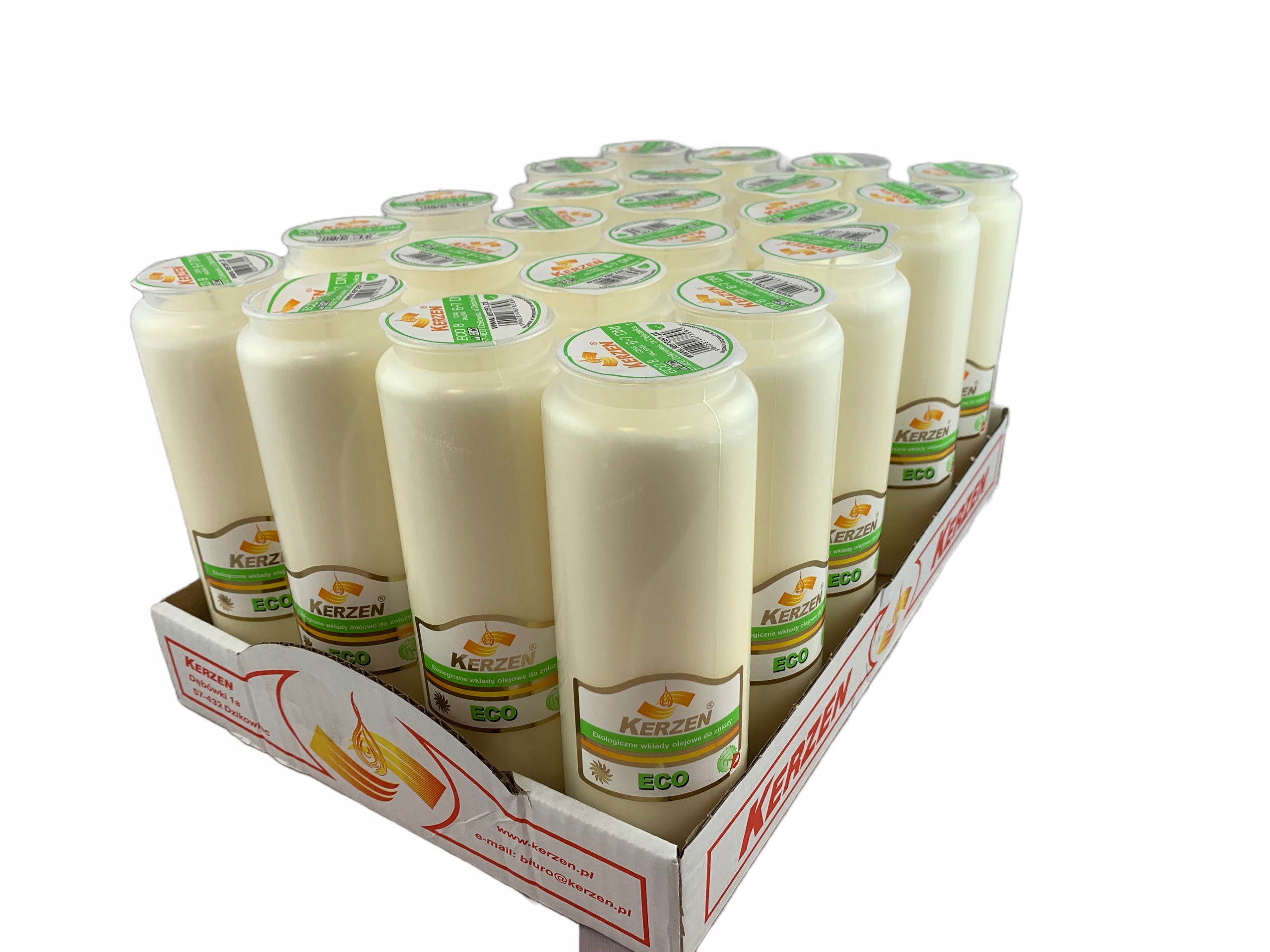 

Wkłady do zniczy Kerzen Eco 8 7 dni 168h 23 sztuki