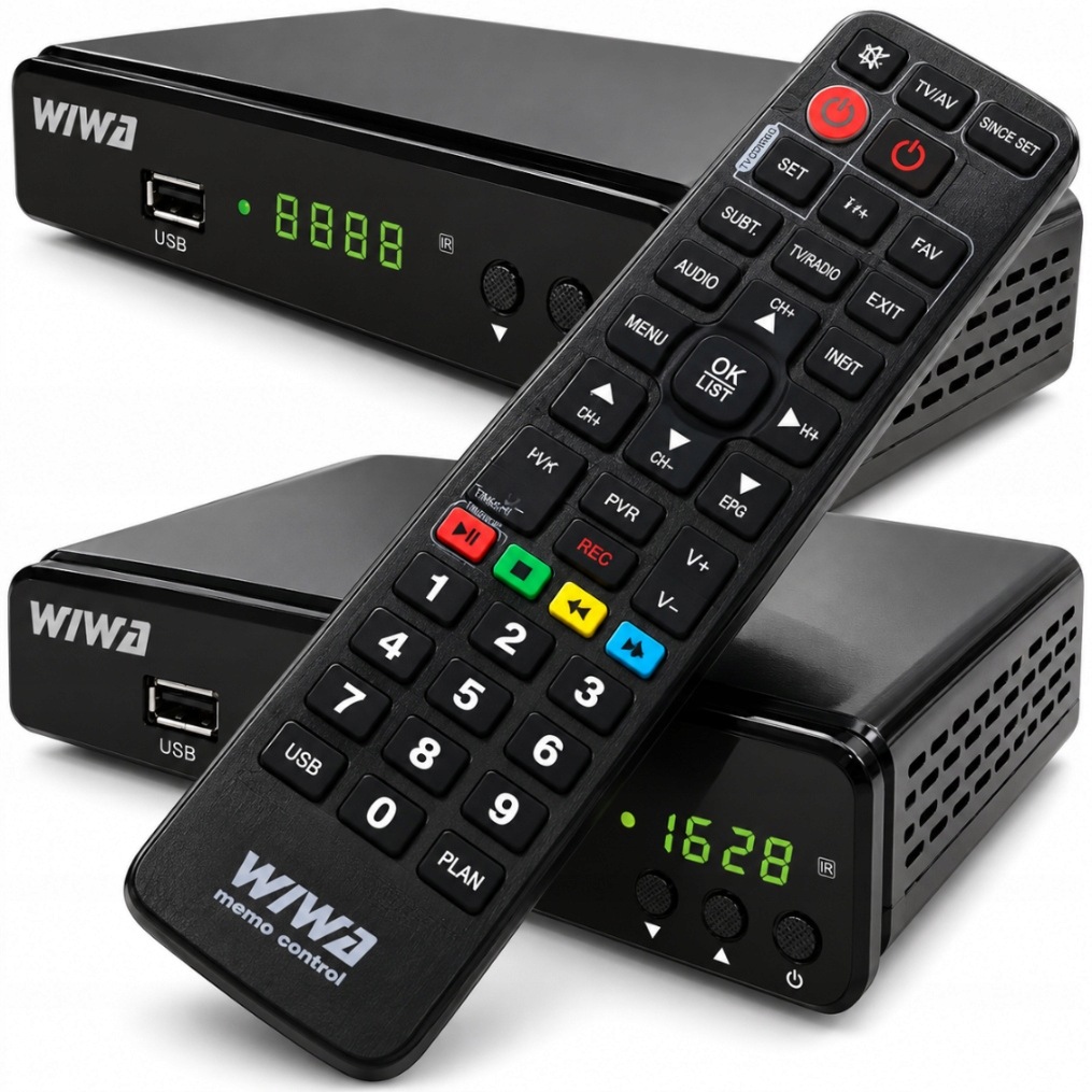 Tuner přijímač dekodér druhé generace DVB-T2 Hevc pro televizor Pilot