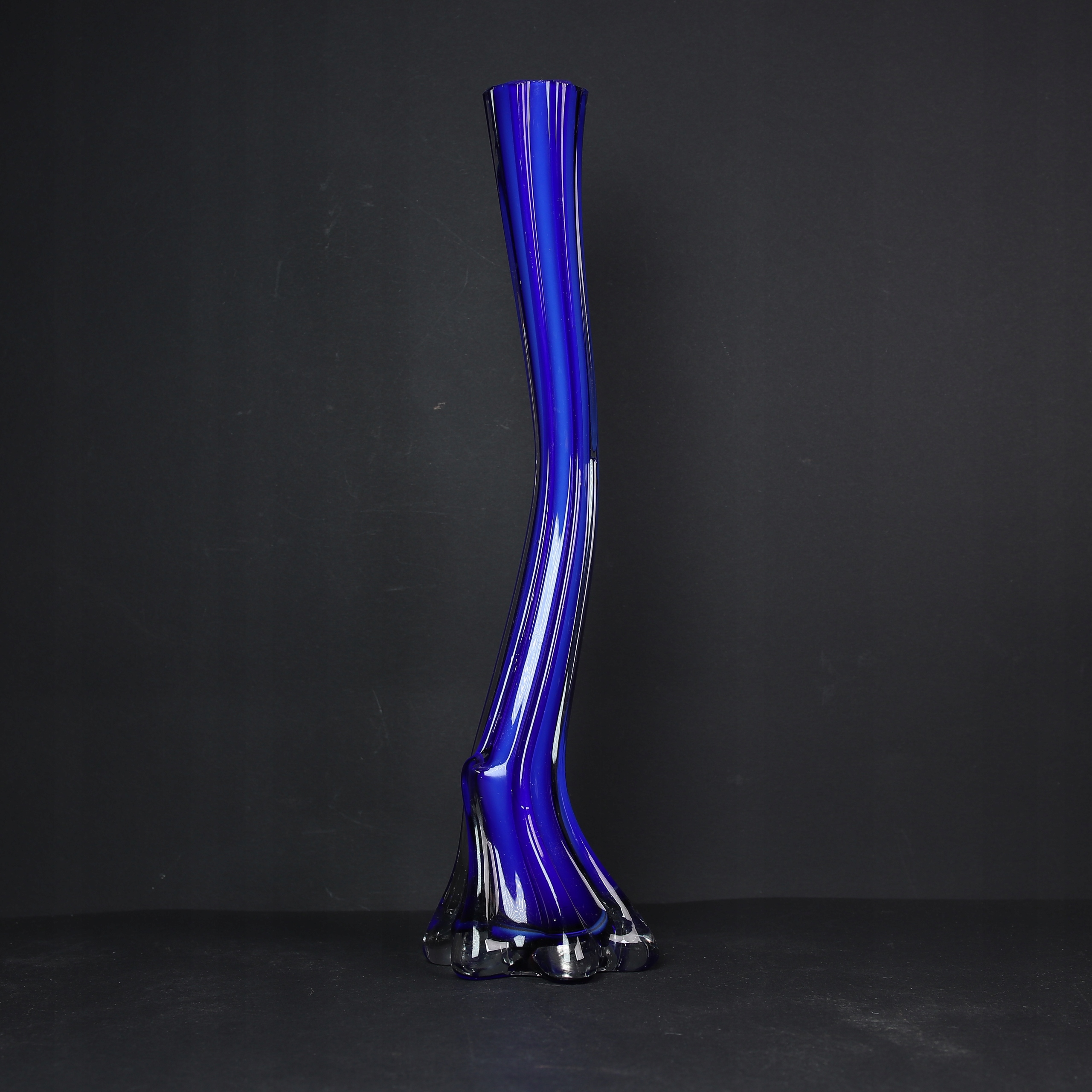 ANK STARY WAZON WAZONIK SZKLANY GAŁĄZKA PRL 29,5 cm