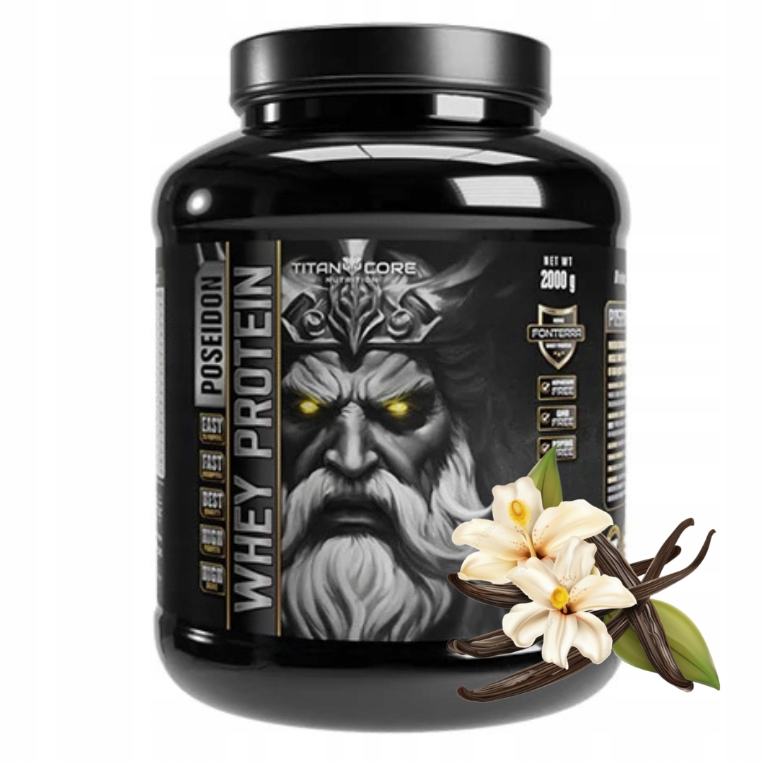 Titan Core Poseidon Whey Protein 2000 g protein s vanilkovou příchutí