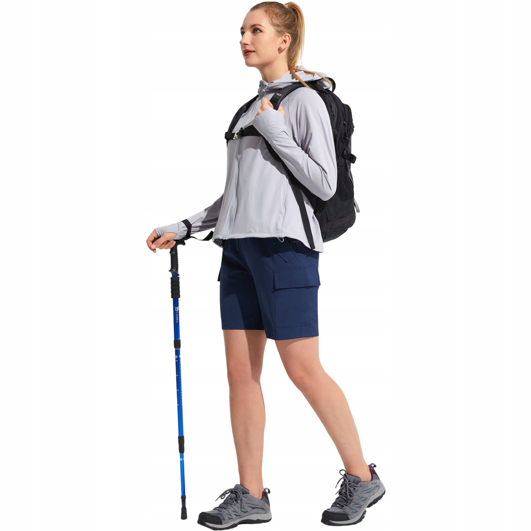 Dámské Kraťasy Shorty Cargo Trekkingové Voděodolné Sportovní Tmavě modré M