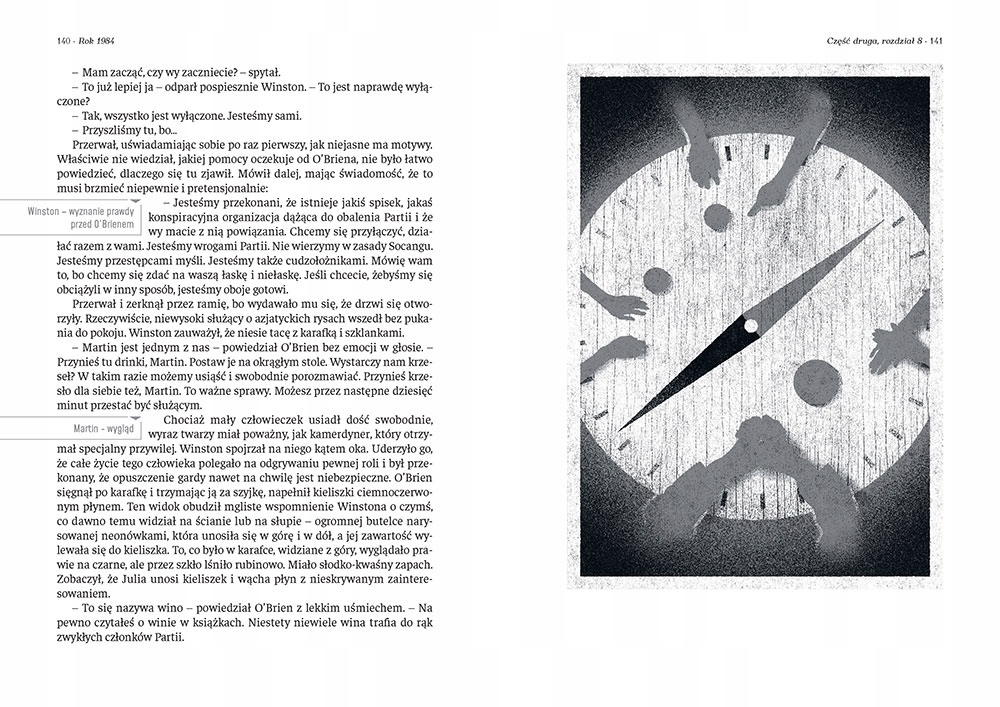 ROK 1984 wydanie z opracowaniem George Orwell GREG Gatunek Poezja