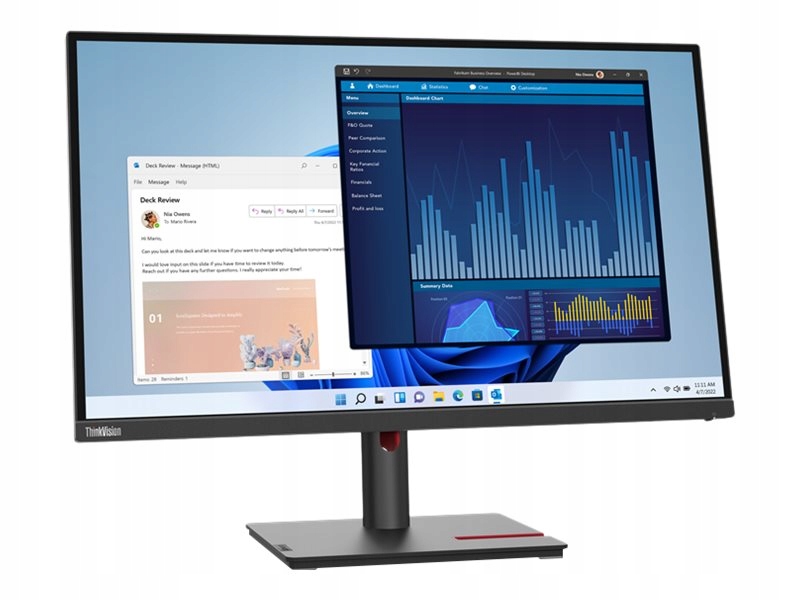 Lenovo LCD T27p-30 27'' Ips 3840x2160 6ms Hdmi Dp Usb-c Výškově nastaviteln