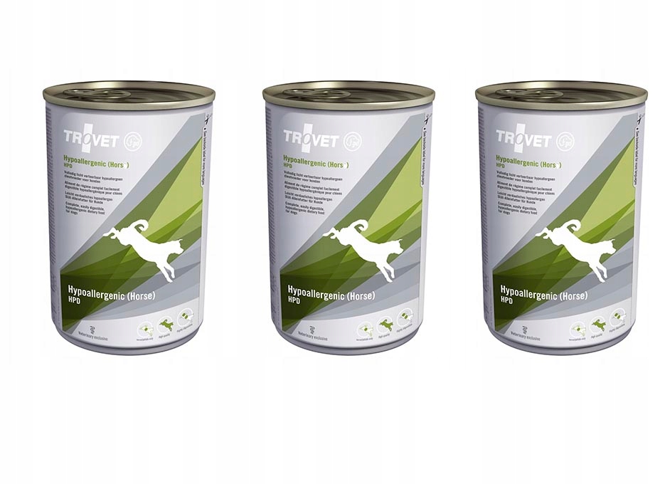 Levně Trovet Dog Hypoallergenic Hpd koňská konzerva 400 g
